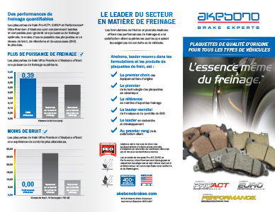 French EURO, Akebono Performance and Pro-ACT Brochure
