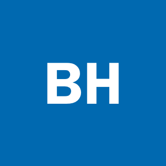 BH Logo white text blue background